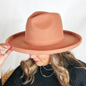 GiGi Pip | Cara Loren Pencil Brim Wool Felt Hat in Dusty Pink