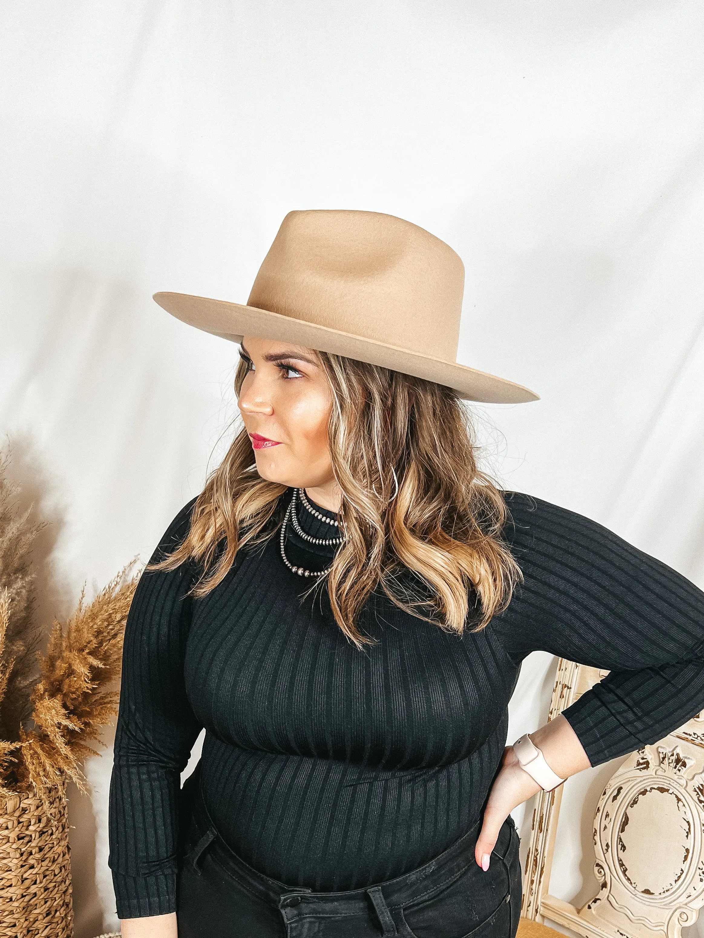GiGi Pip | Zephyr Wool Felt Rancher Hat in Cream