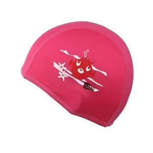 Girls Pink Fabric Swim Cap by Beco
