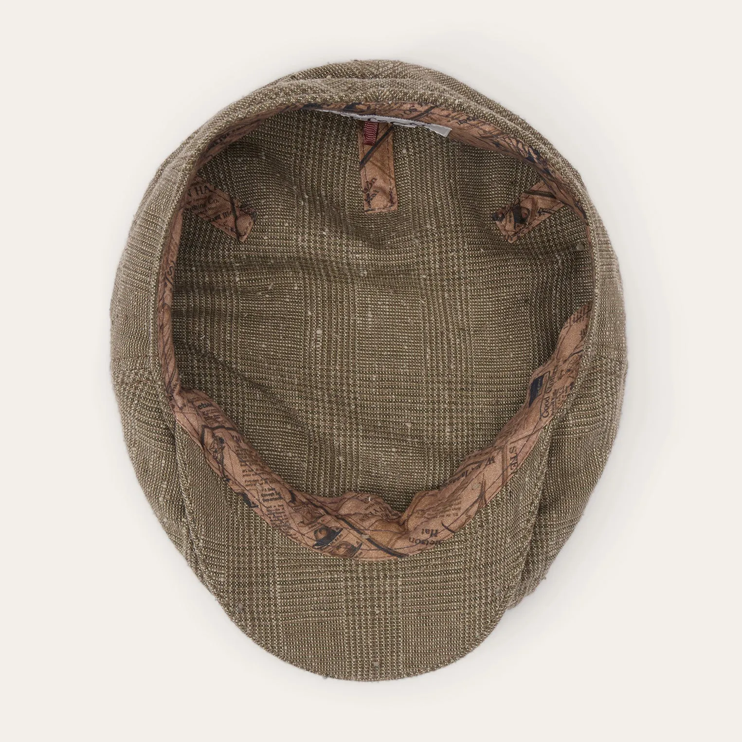 Glen Check Linen/Silk Kent Cap