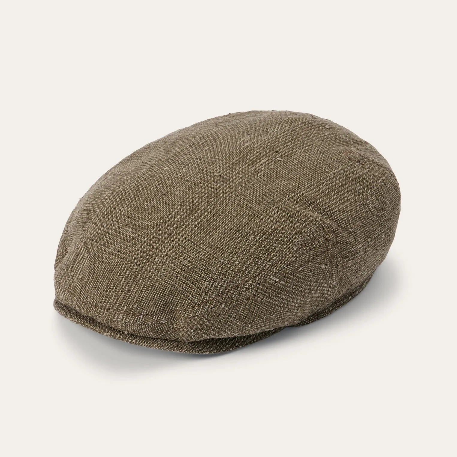 Glen Check Linen/Silk Kent Cap