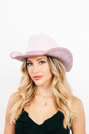 Glimmering Glamour Pink Rhinestone Cowboy Hat