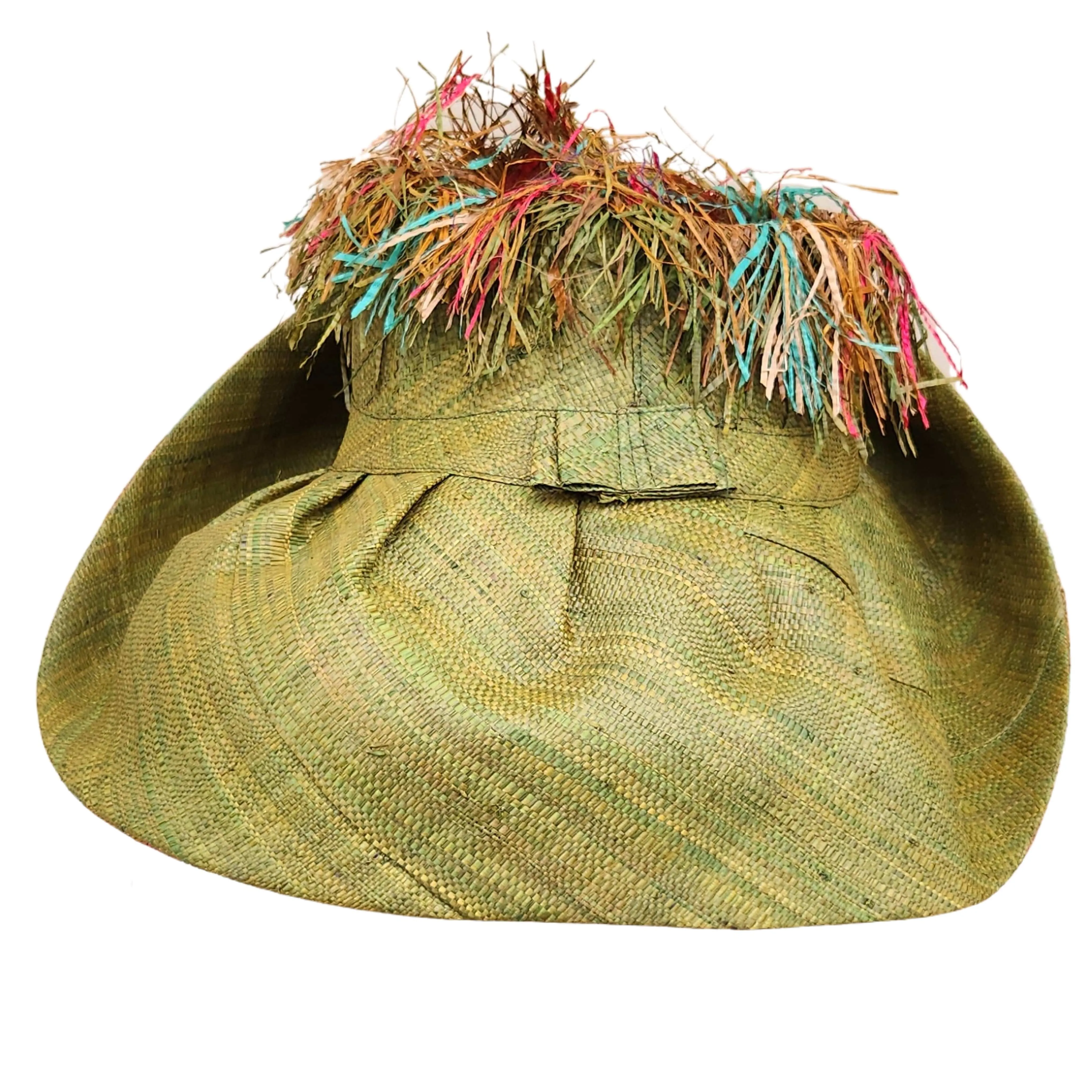 Gloria: Madagascar Big Brim Crown Out Raffia Sun Hat