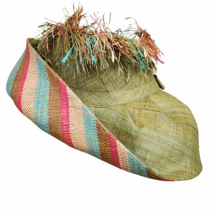 Gloria: Madagascar Big Brim Crown Out Raffia Sun Hat