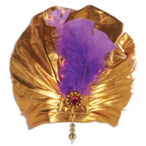 Gold Metallic Sultan Hat
