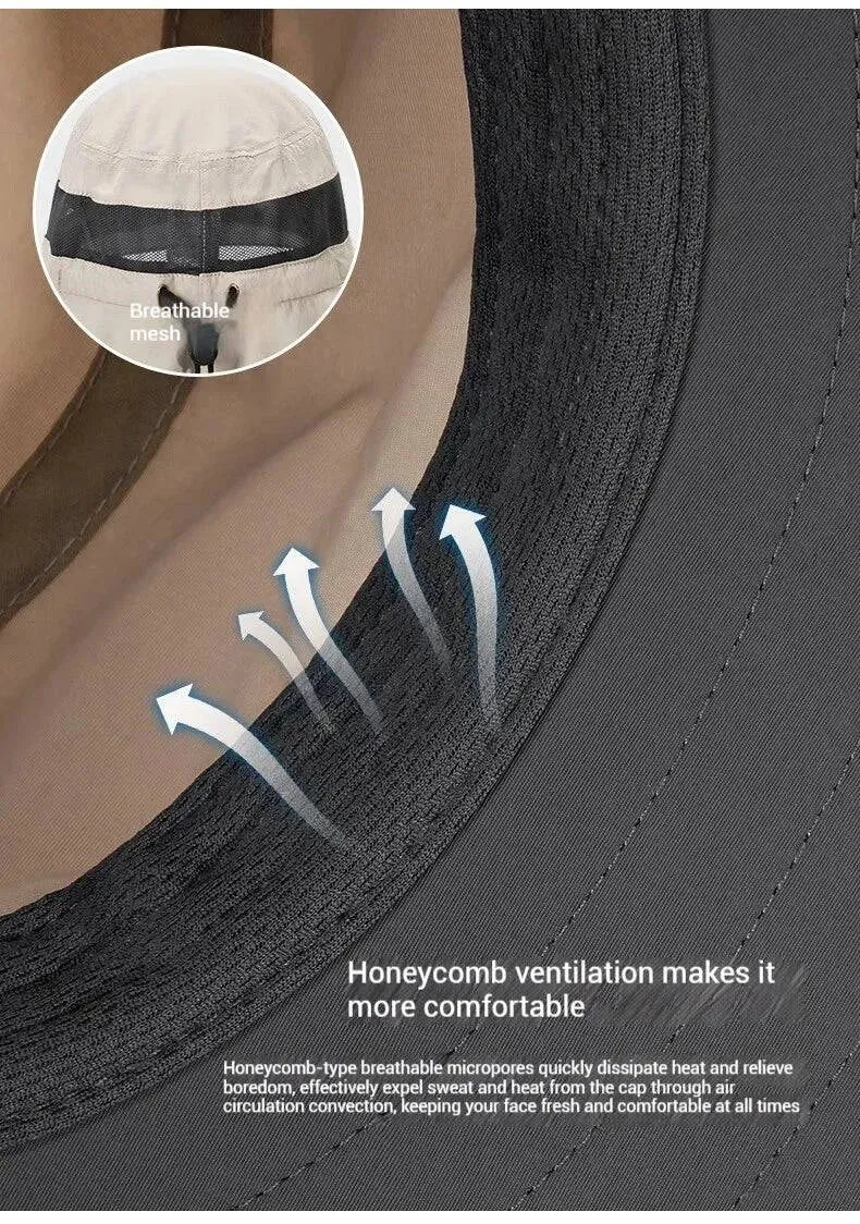 GOLDEN CAMEL Hats UV Protection All-in-One Wraparound Sun Protection Hat, Ideal for Hiking, Travel & Outdoor Adventures
