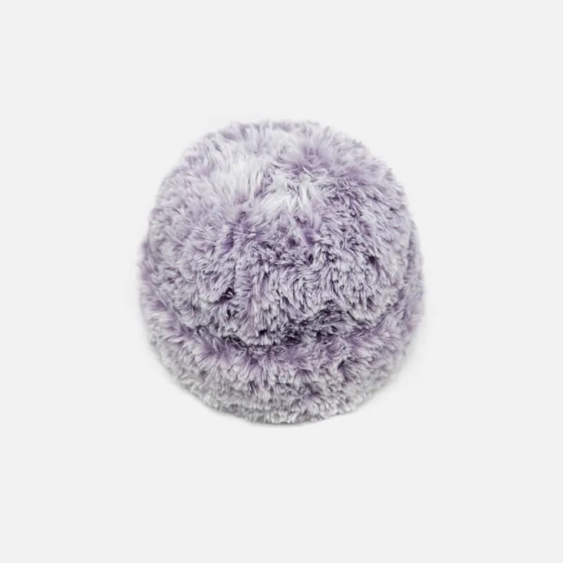 Gradient Color Faux Fur Knit Beanie Hat