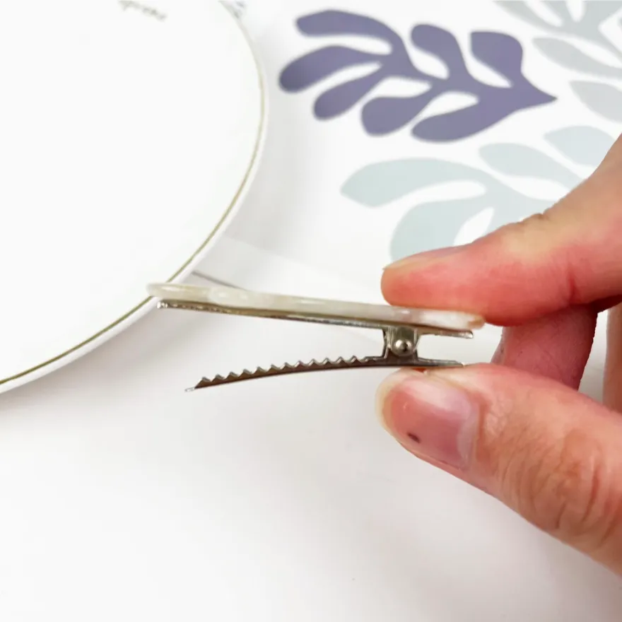 Gray Cat Hair Clip