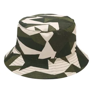 Green and White Bucket Hat