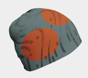 Grey Beanie for Men - Orange Movement