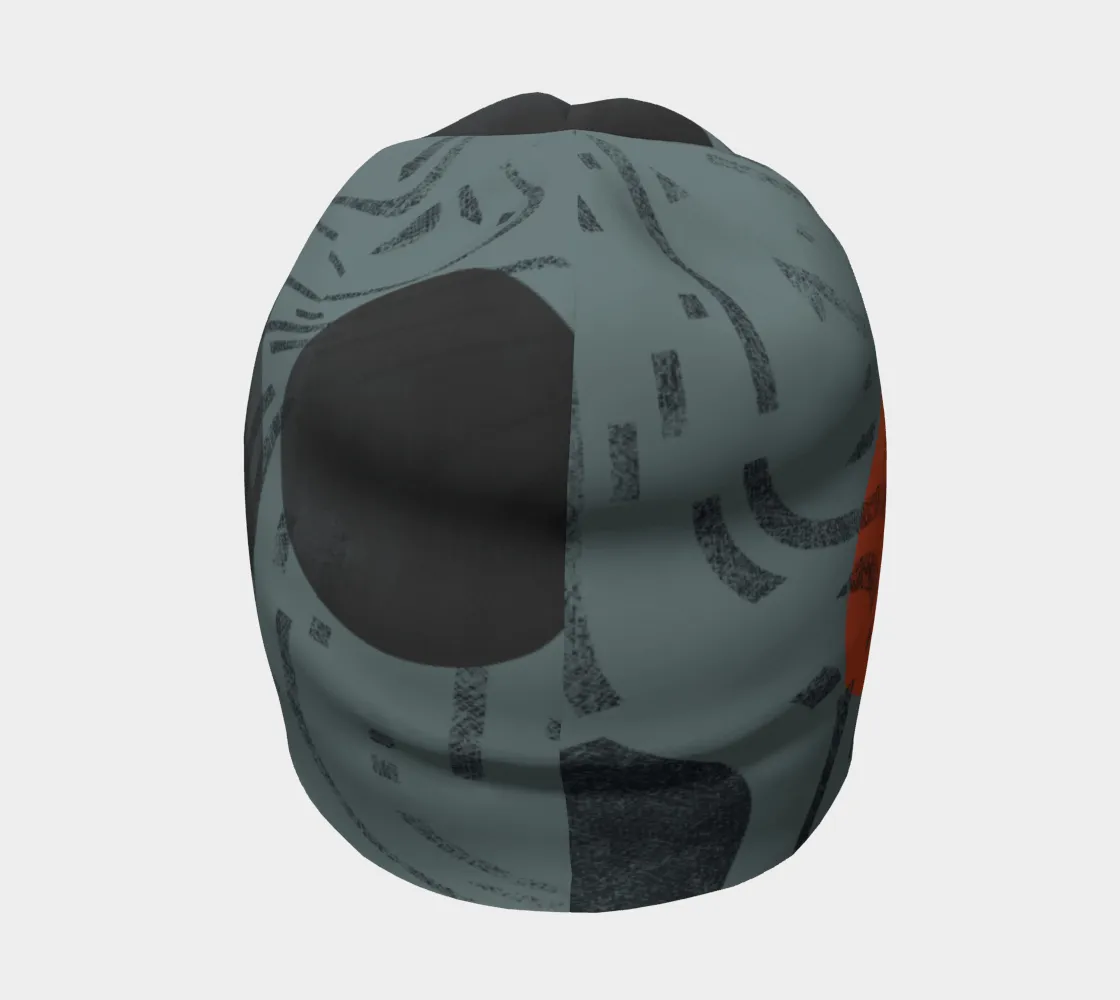 Grey Beanie for Men - Orange Movement