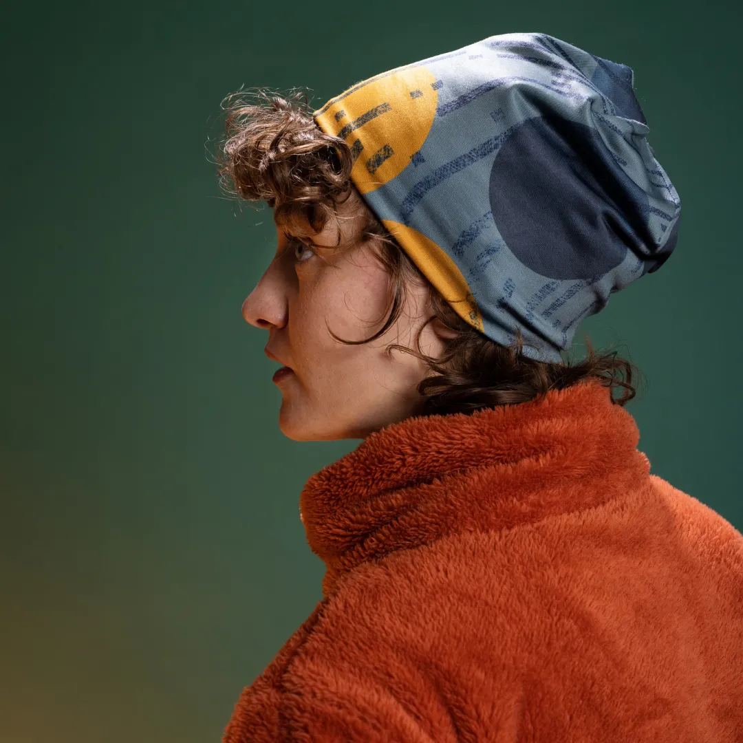 Grey Beanie for Men - Orange Movement