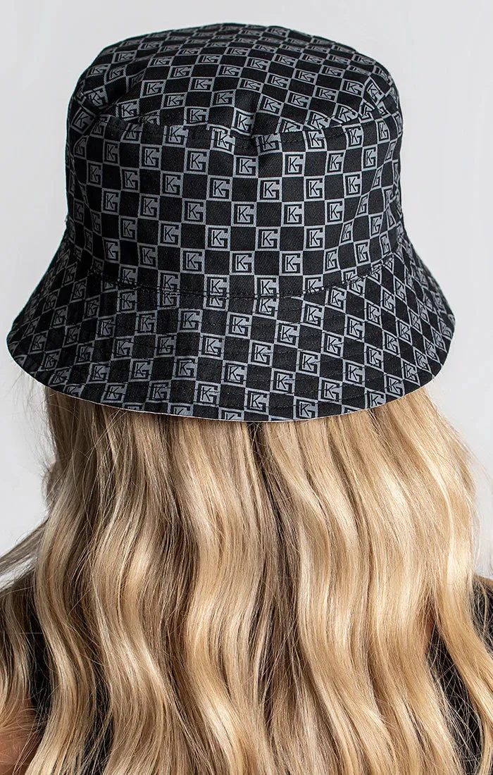 Grey Clone Bucket Hat Black