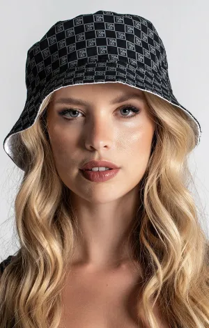 Grey Clone Bucket Hat Black