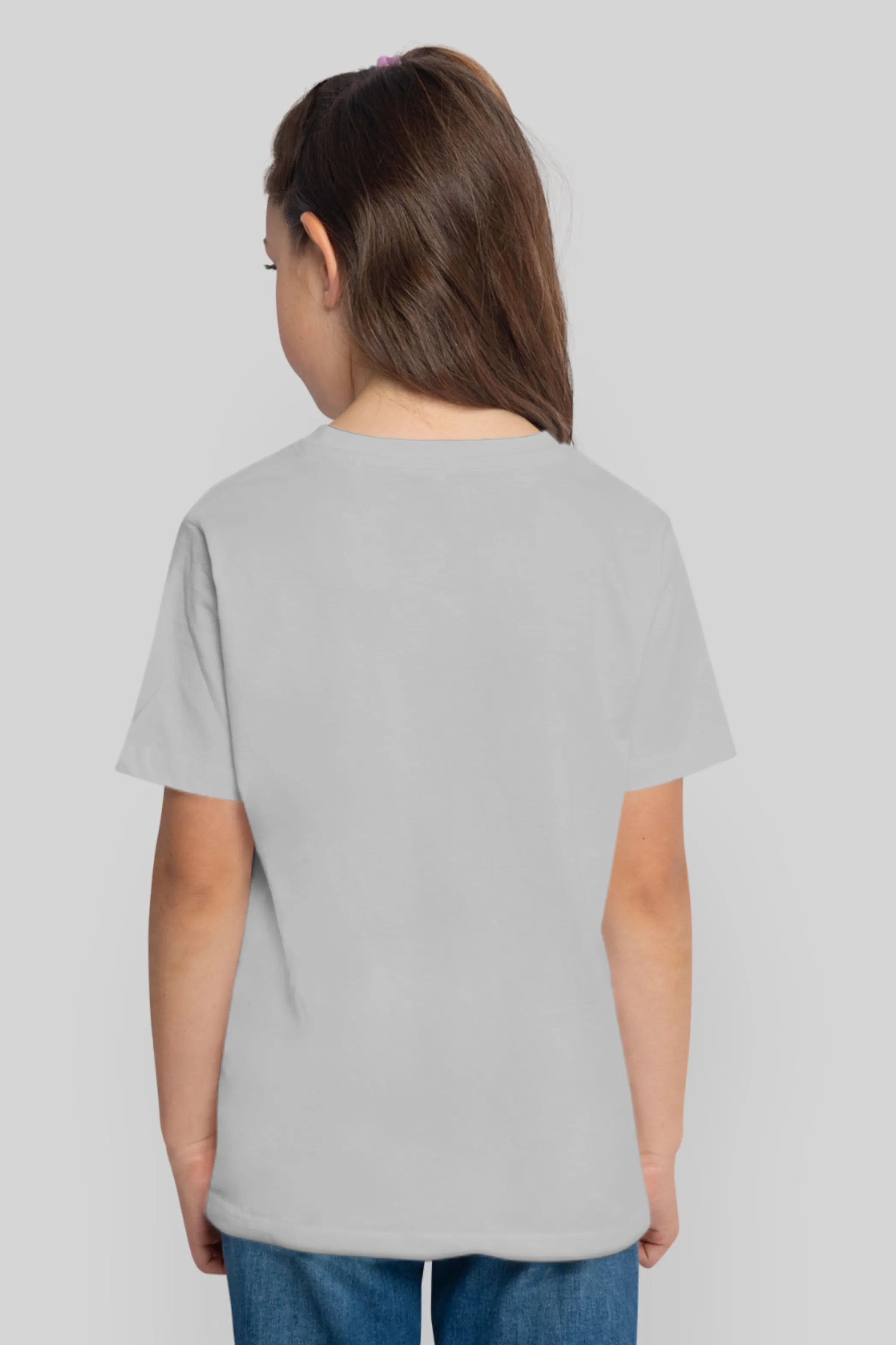 Grey Melange T-shirt for girl