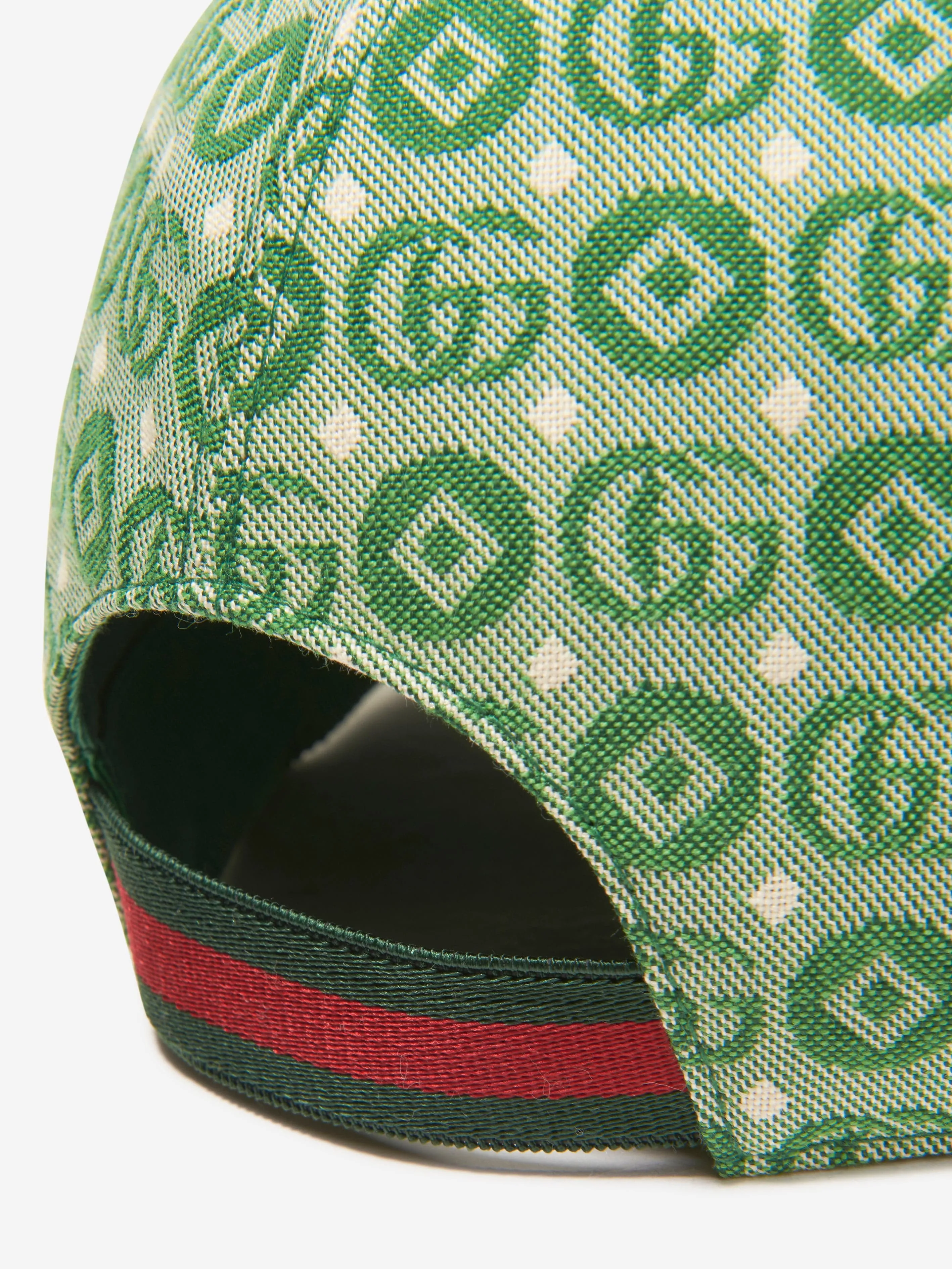 Gucci Kids GG Monogram Cap in Green
