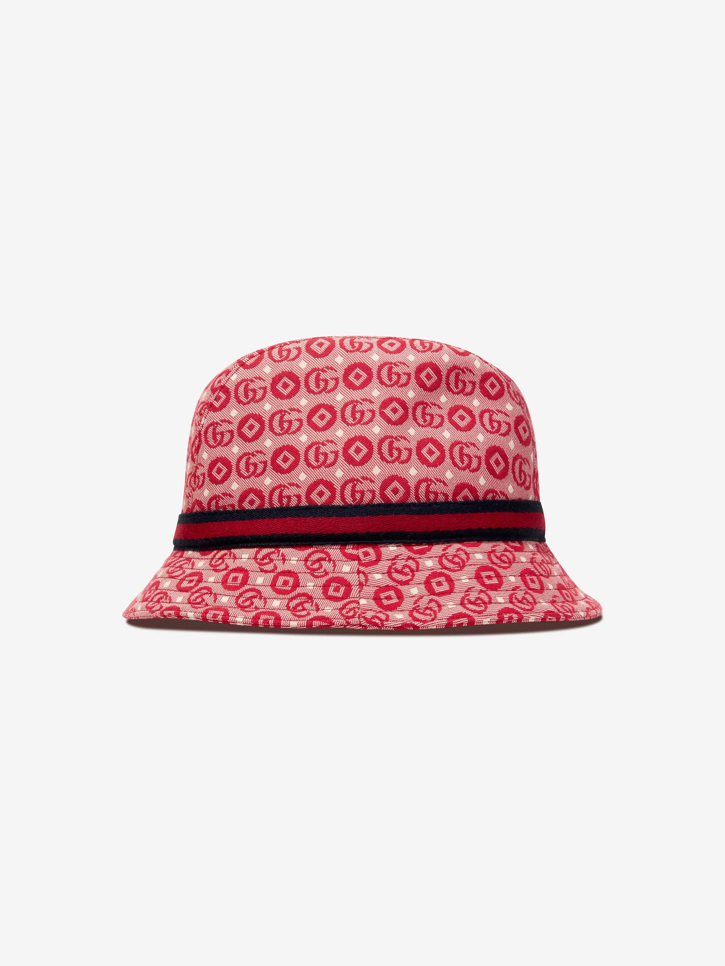 Gucci Kids Monogram Fedora in Red
