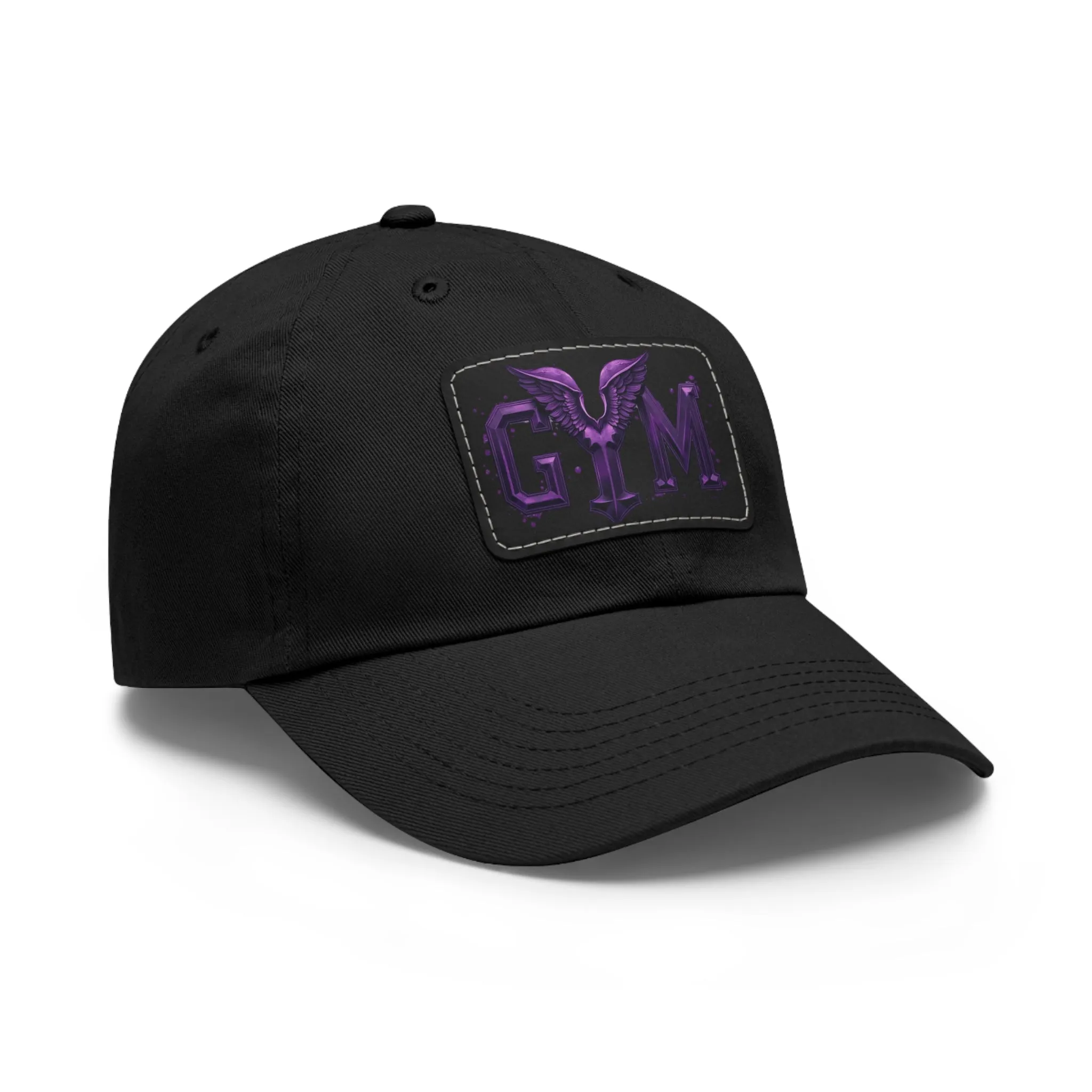 GYM Hat with Leather Patch (Rectangle)  - EmpressKorea