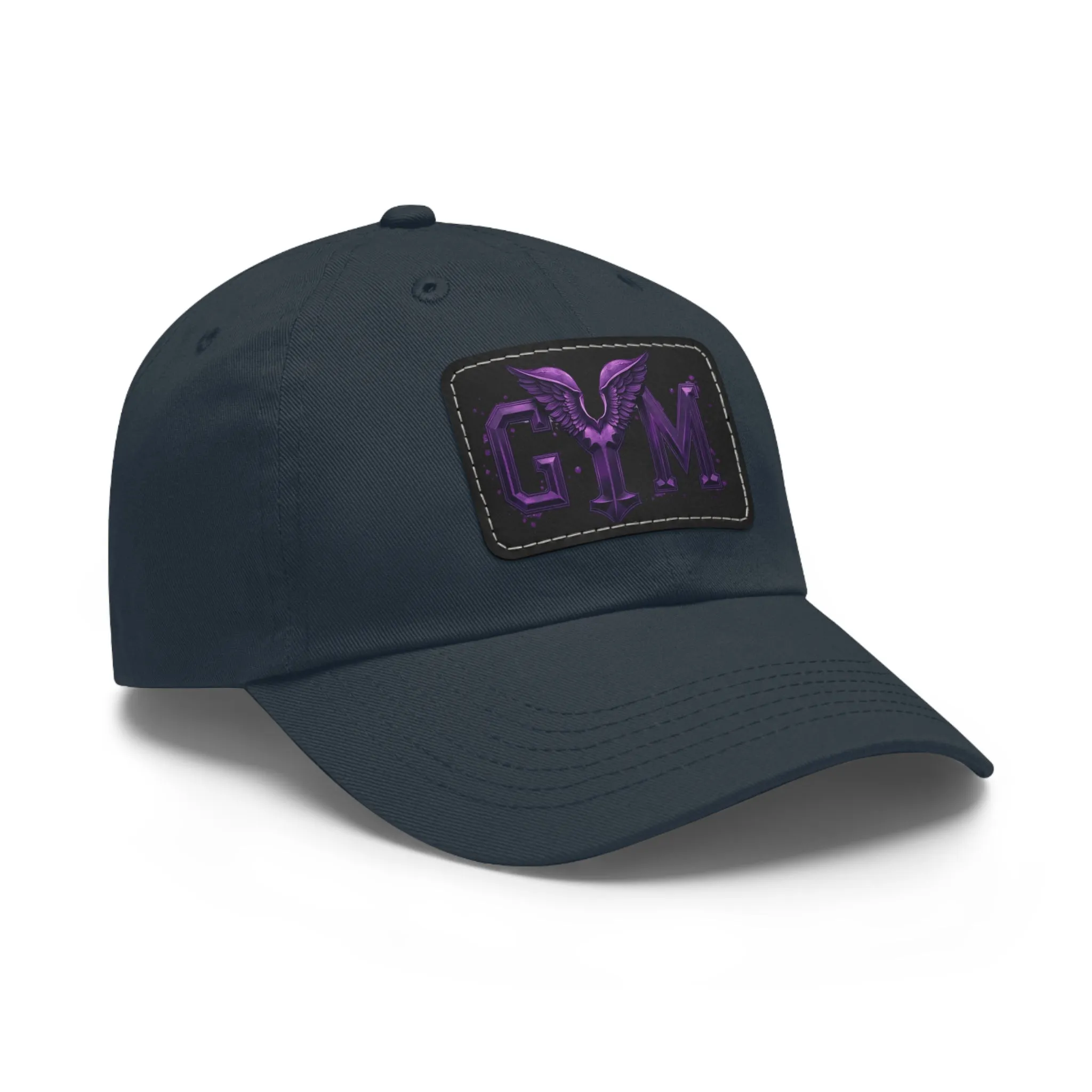 GYM Hat with Leather Patch (Rectangle)  - EmpressKorea