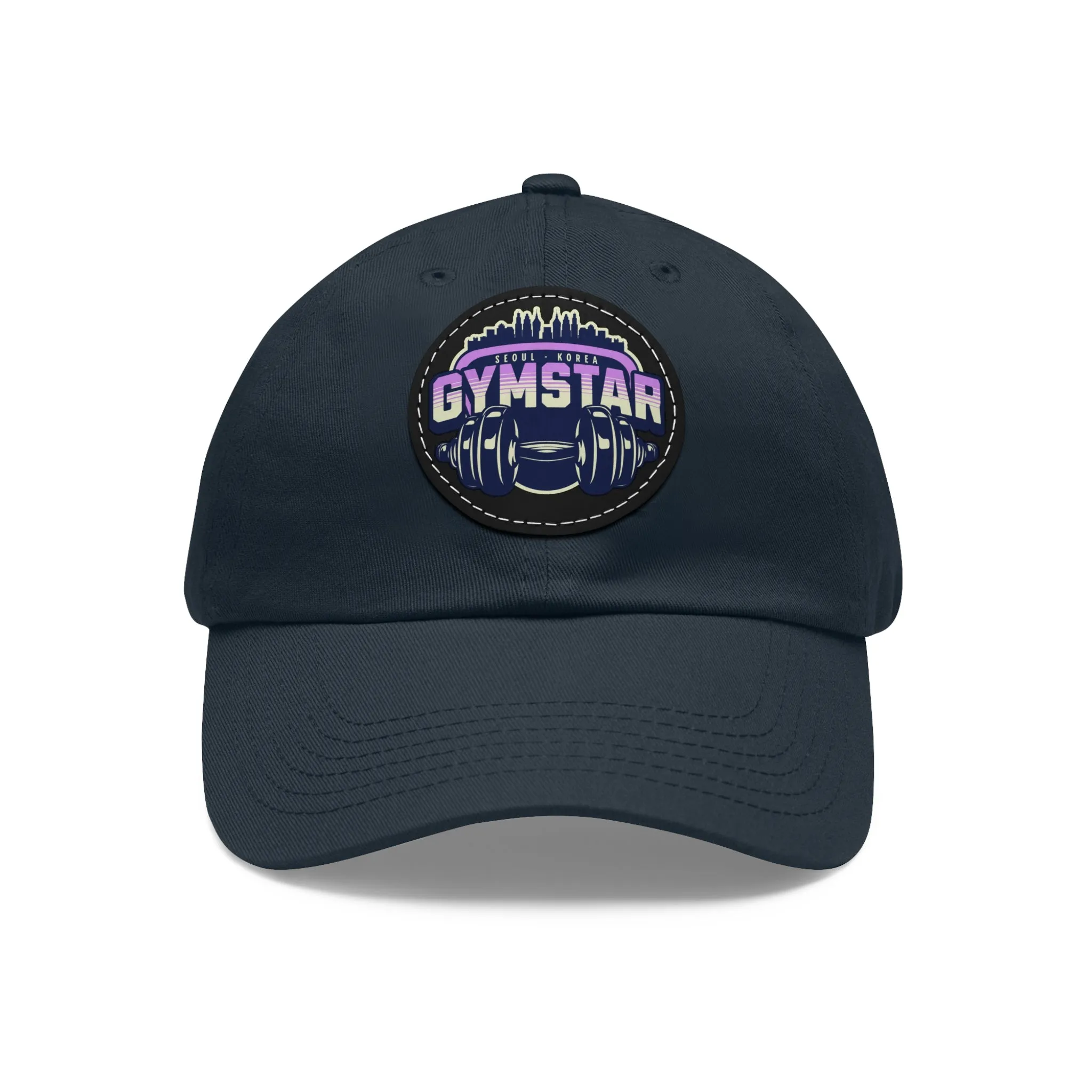 GYMSTAR Hat with Leather Patch (Round)  - EmpressKorea