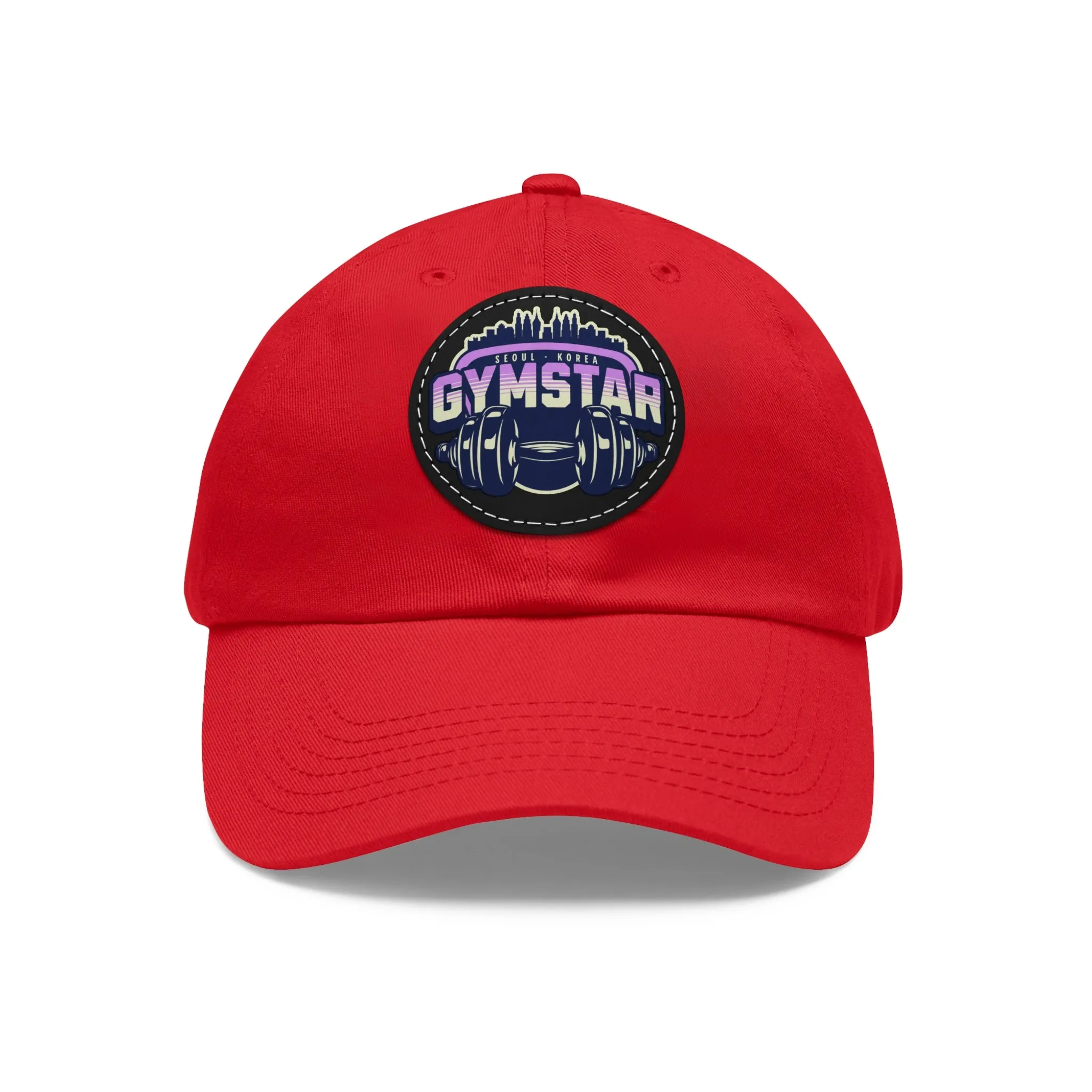 GYMSTAR Hat with Leather Patch (Round)  - EmpressKorea