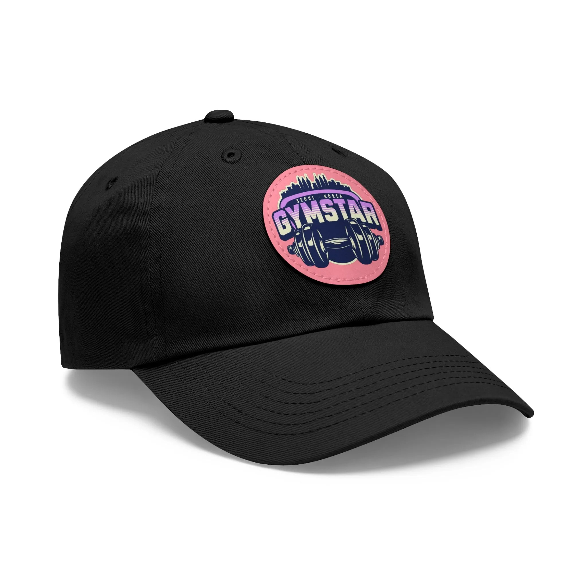 GYMSTAR Hat with Leather Patch (Round)  - EmpressKorea