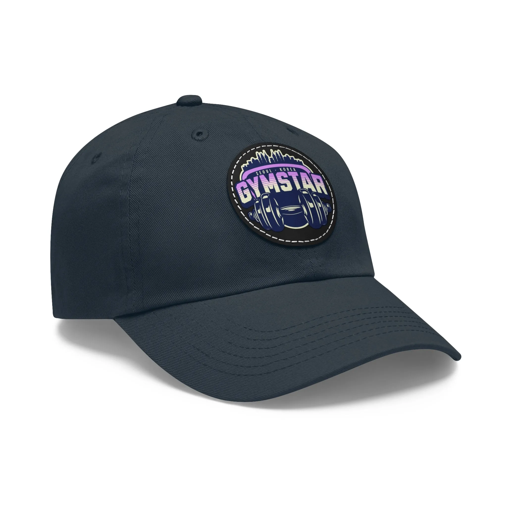 GYMSTAR Hat with Leather Patch (Round)  - EmpressKorea