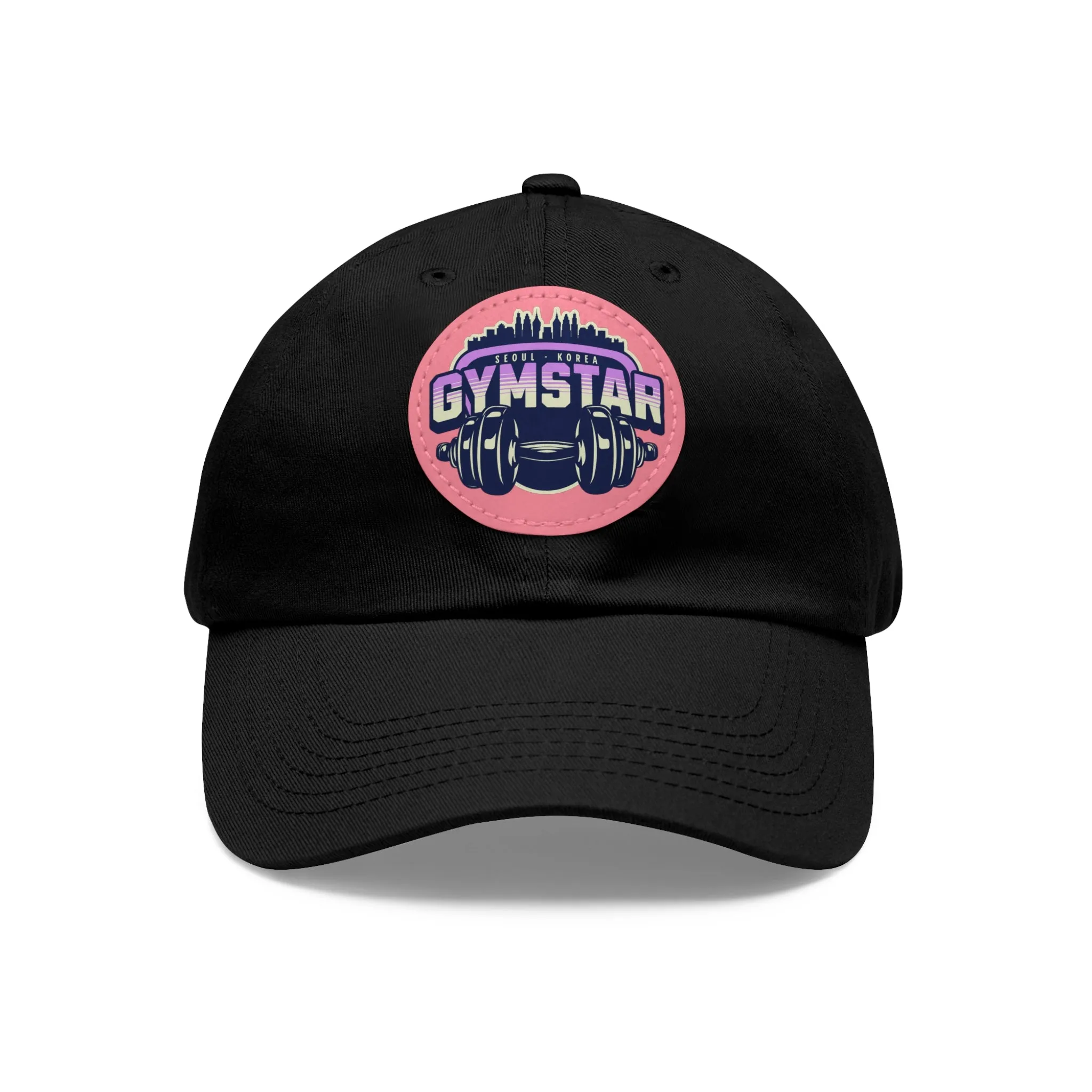 GYMSTAR Hat with Leather Patch (Round)  - EmpressKorea