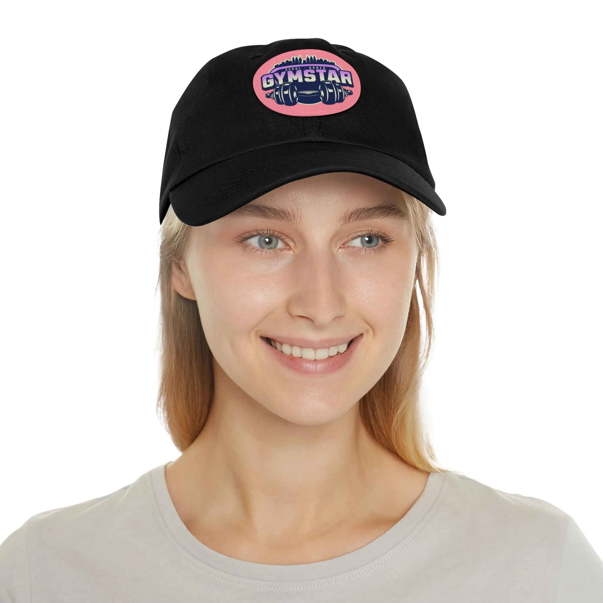 GYMSTAR Hat with Leather Patch (Round)  - EmpressKorea