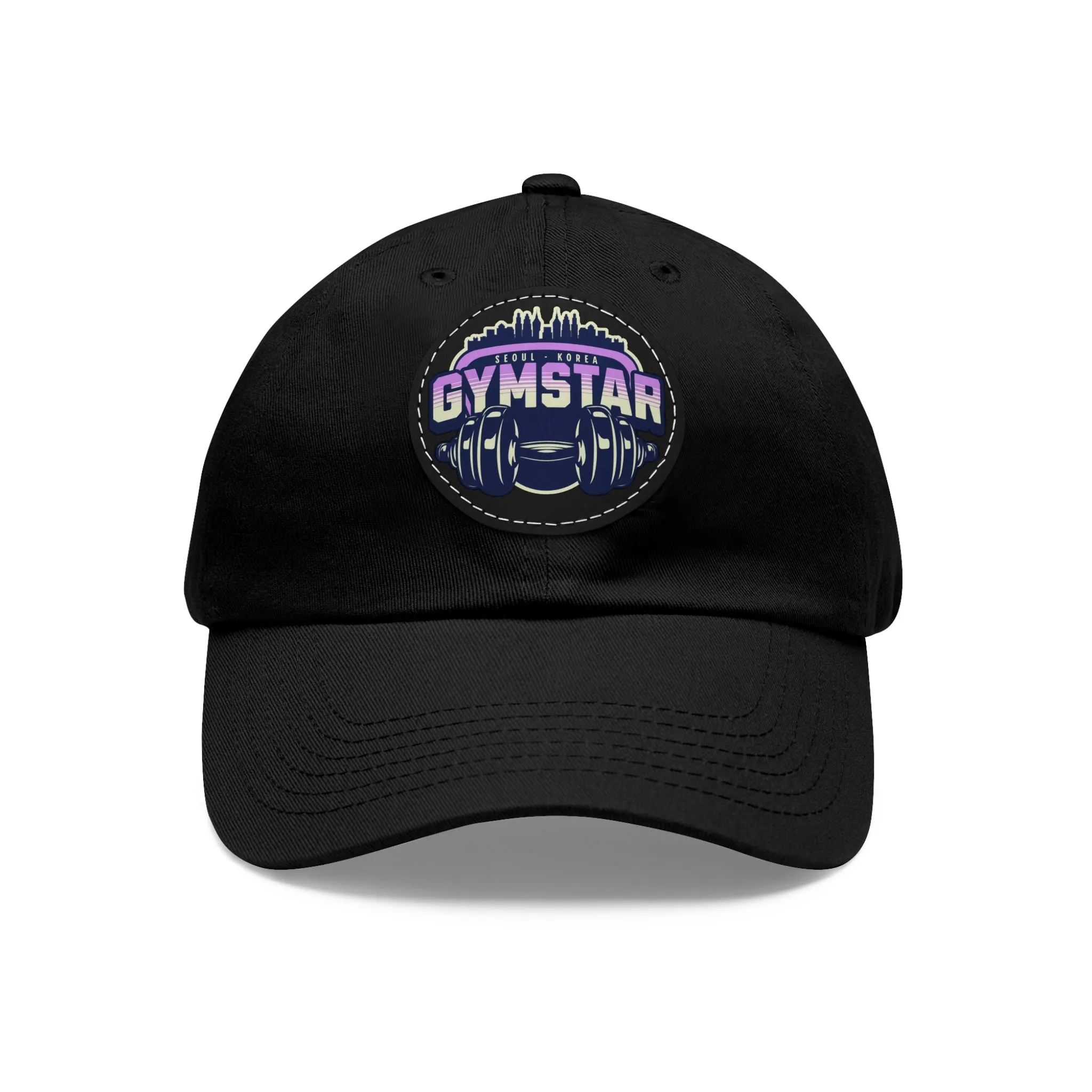 GYMSTAR Hat with Leather Patch (Round)  - EmpressKorea