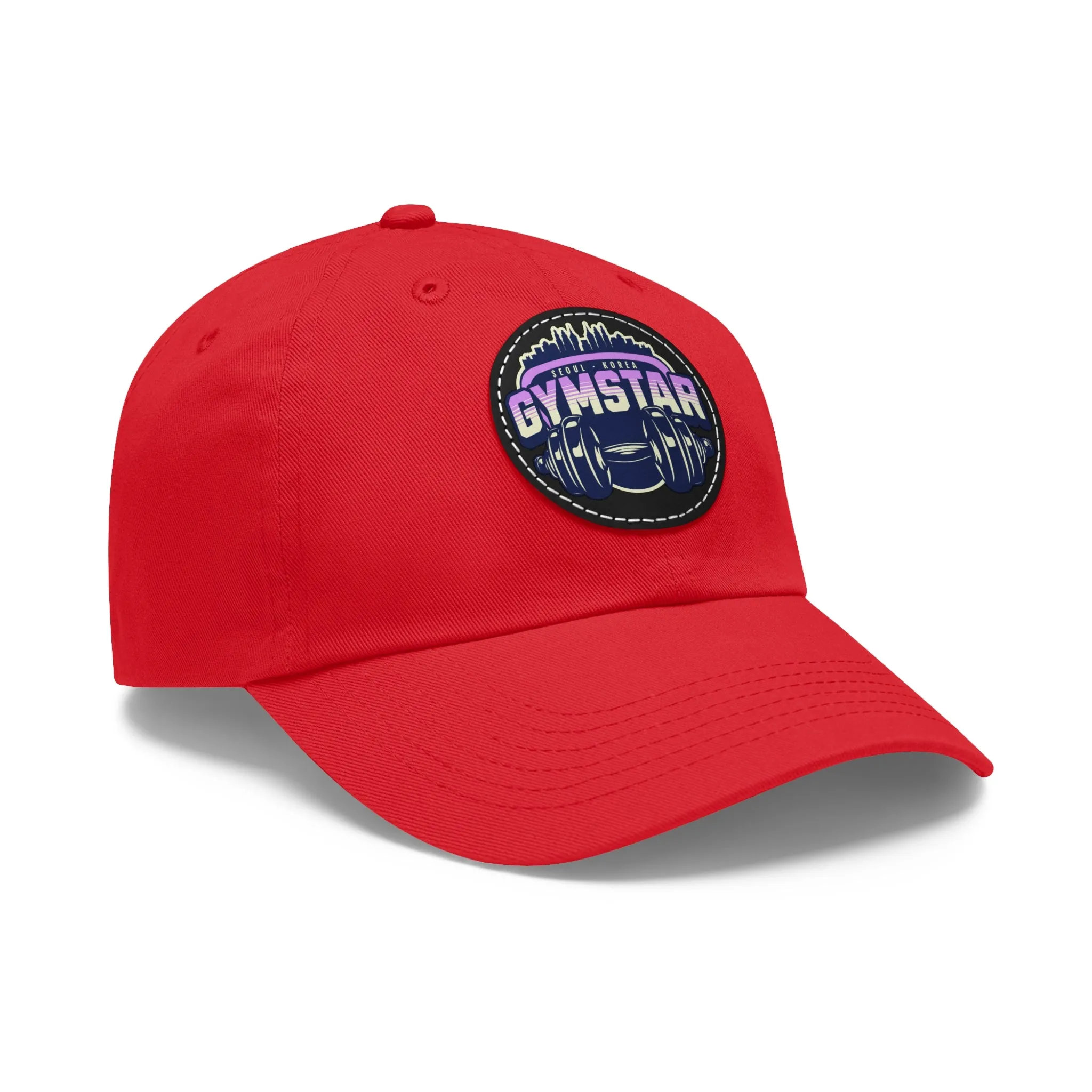 GYMSTAR Hat with Leather Patch (Round)  - EmpressKorea