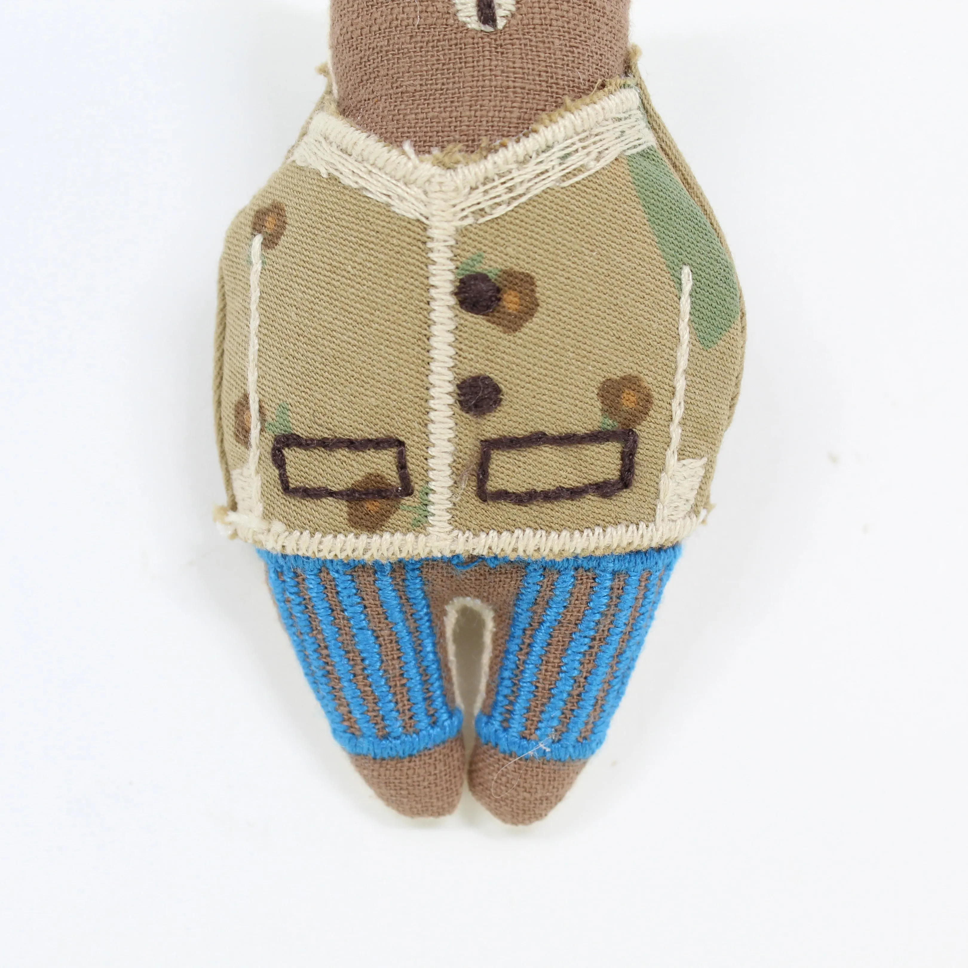 Handmade Cloth Bear Brooch/Pin