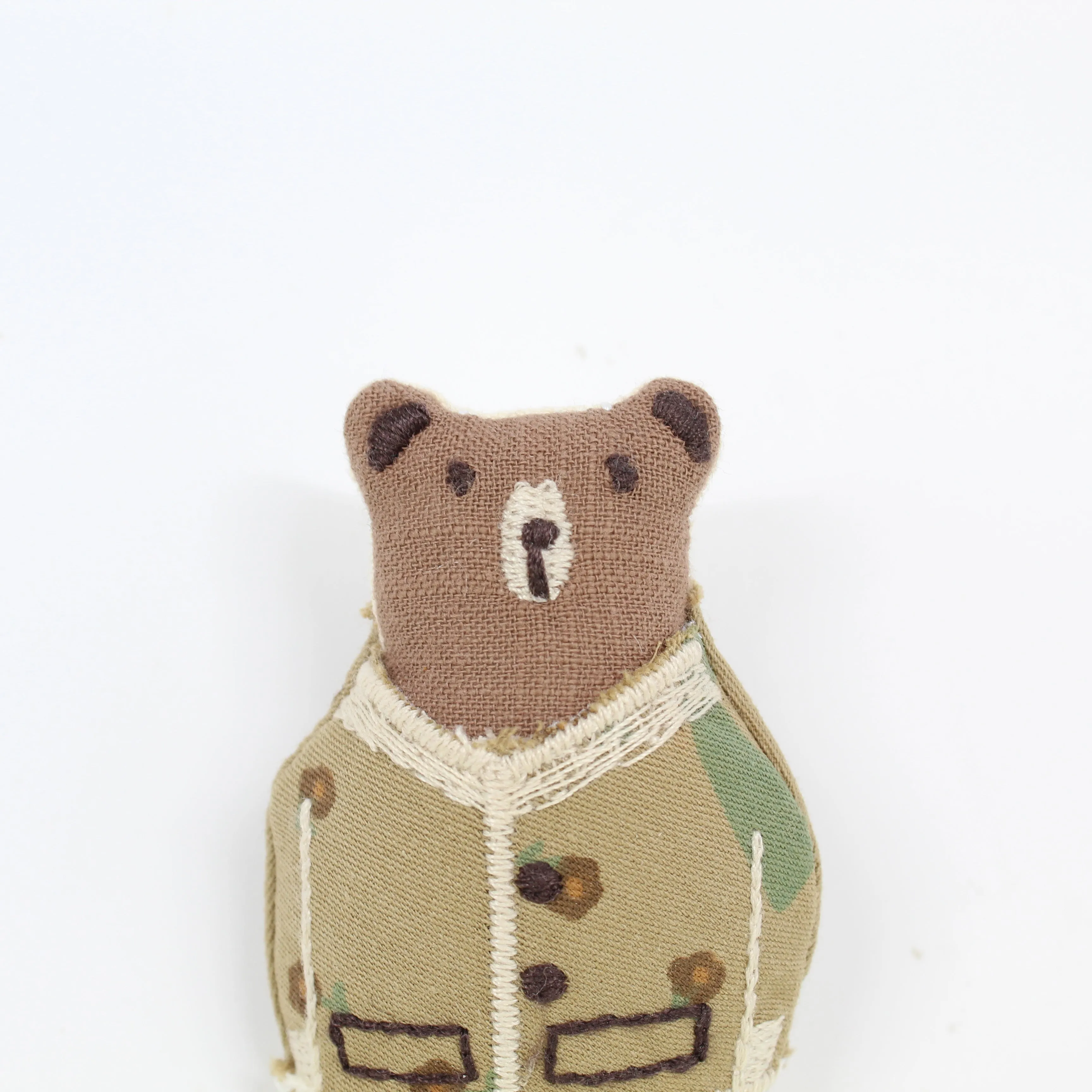 Handmade Cloth Bear Brooch/Pin