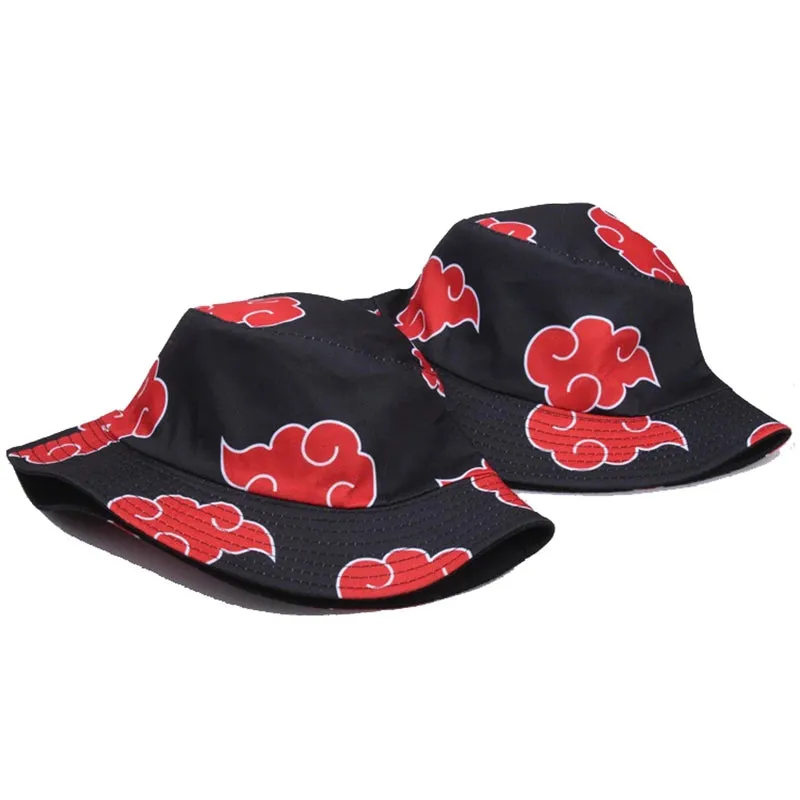Harajuku Red Clouds Bucket Hat