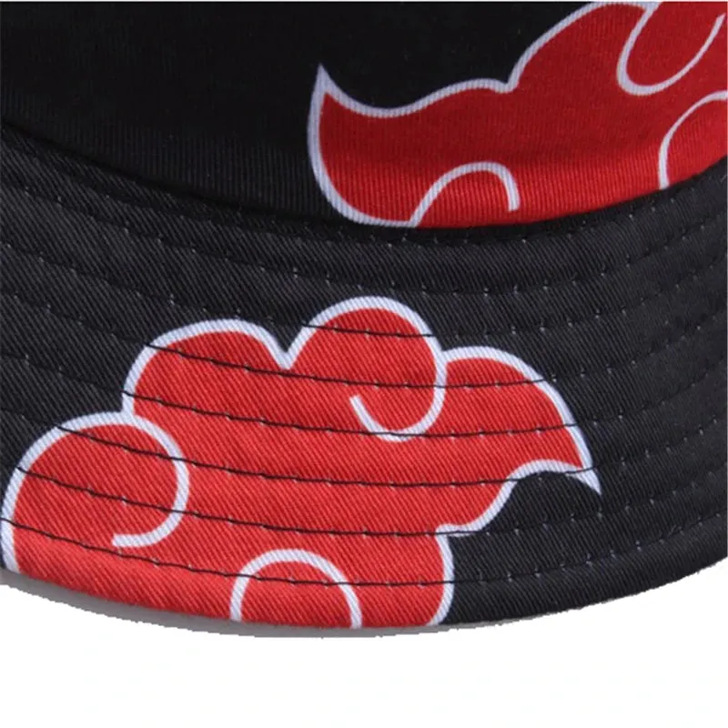 Harajuku Red Clouds Bucket Hat