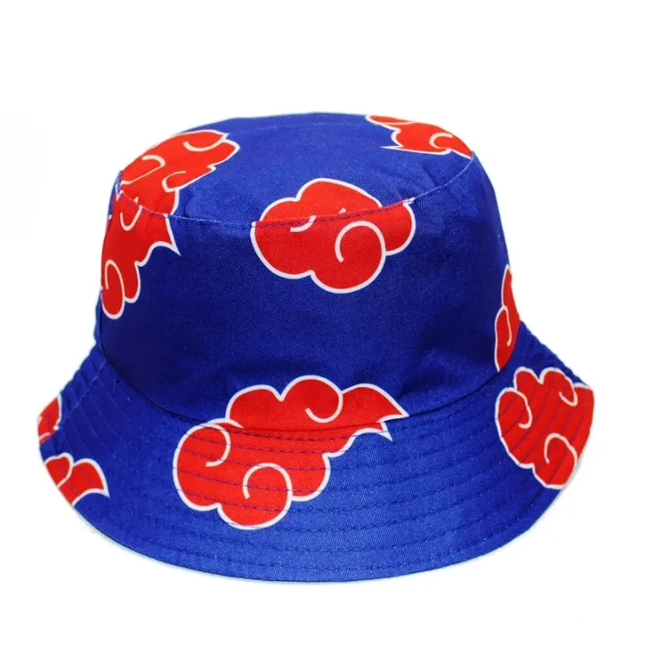 Harajuku Red Clouds Bucket Hat