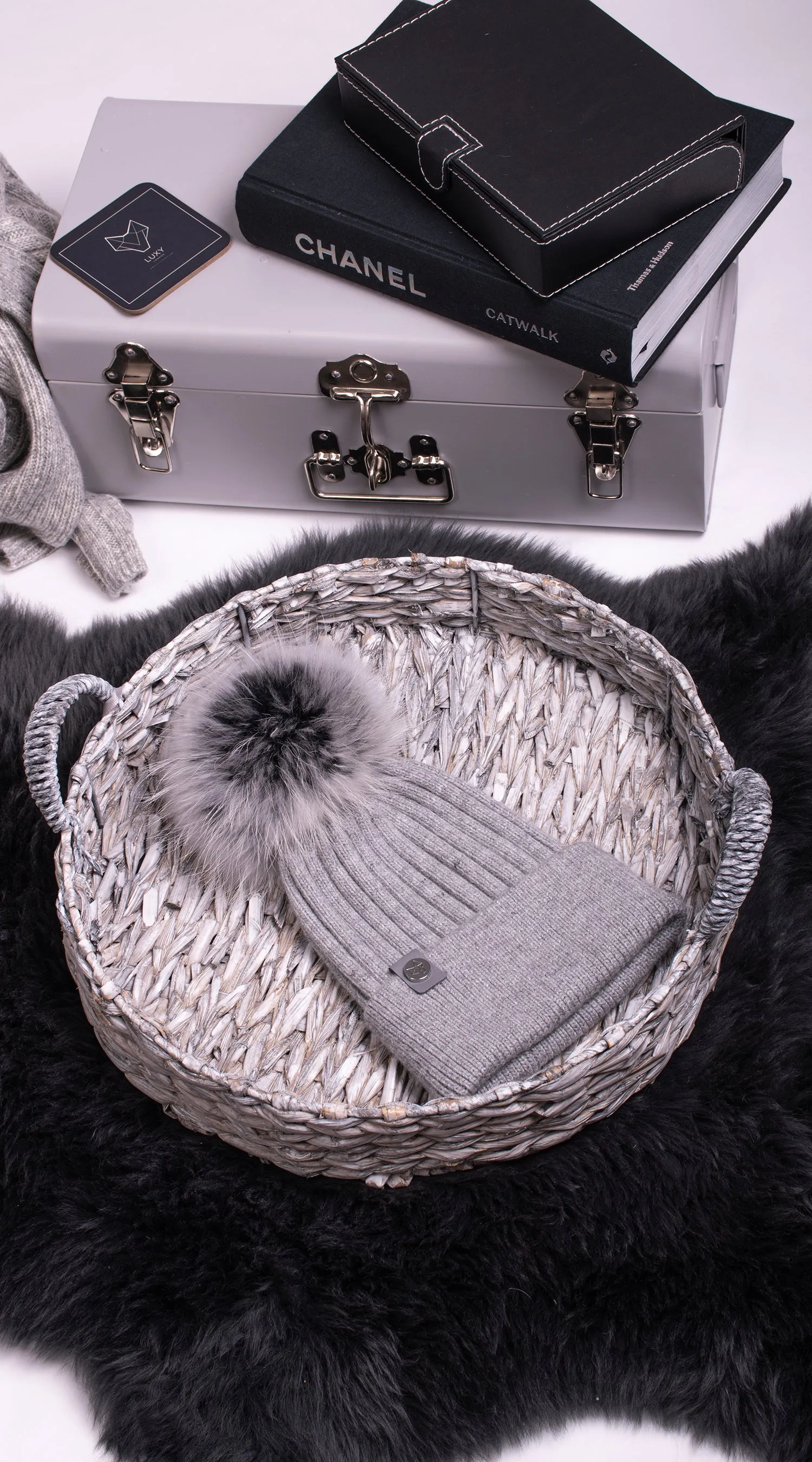 Harley Pom Pom Hat - Grey