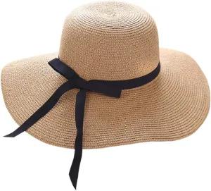Hat Foldable Beach Straw Wide Floppy Summer Ladies Sun Cap Women Brim Baseball Caps Dad Ball Caps Men