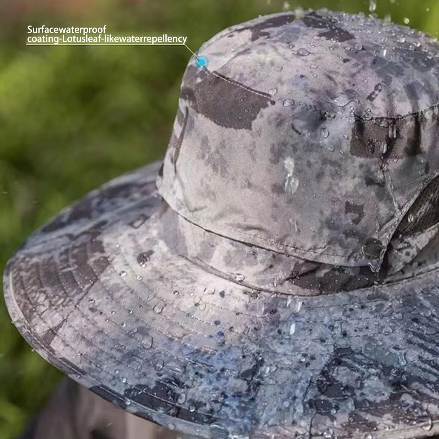 Hat with Fans Solar Power, Outdoor Wide Brim Sun Hat with 2 Solar Fan, Removable USB Charging Fan, Hiking Camping Fishing Hat