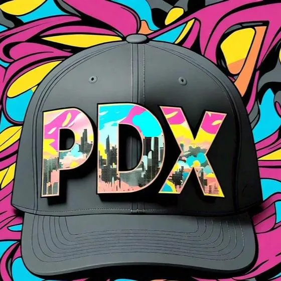 HATS-Streetwear-Cityscape.2: PDX-Cityscape on Letters