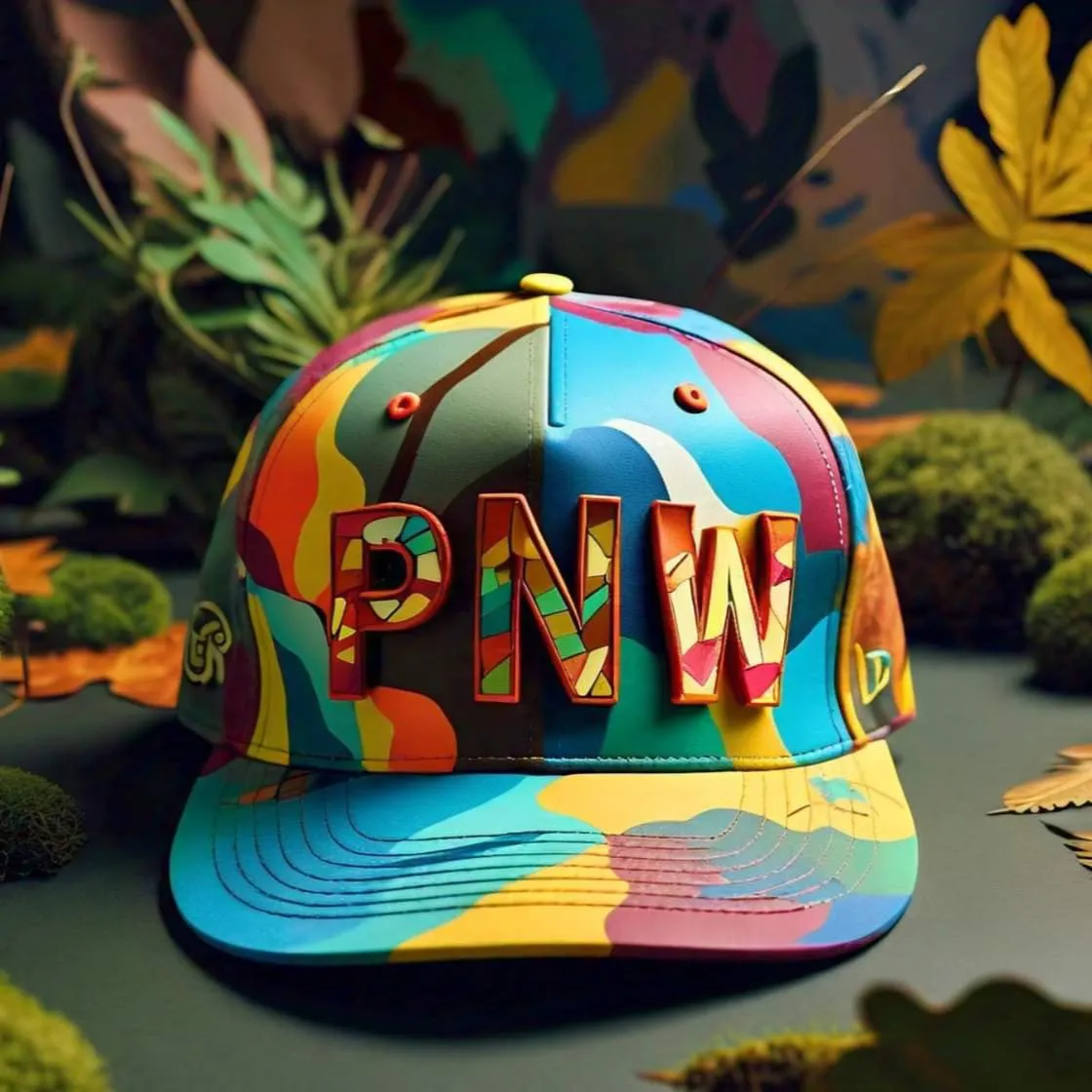HATS-Streetwear-Cityscape.4: PNW-Pacific Northwest-Abstract Camo