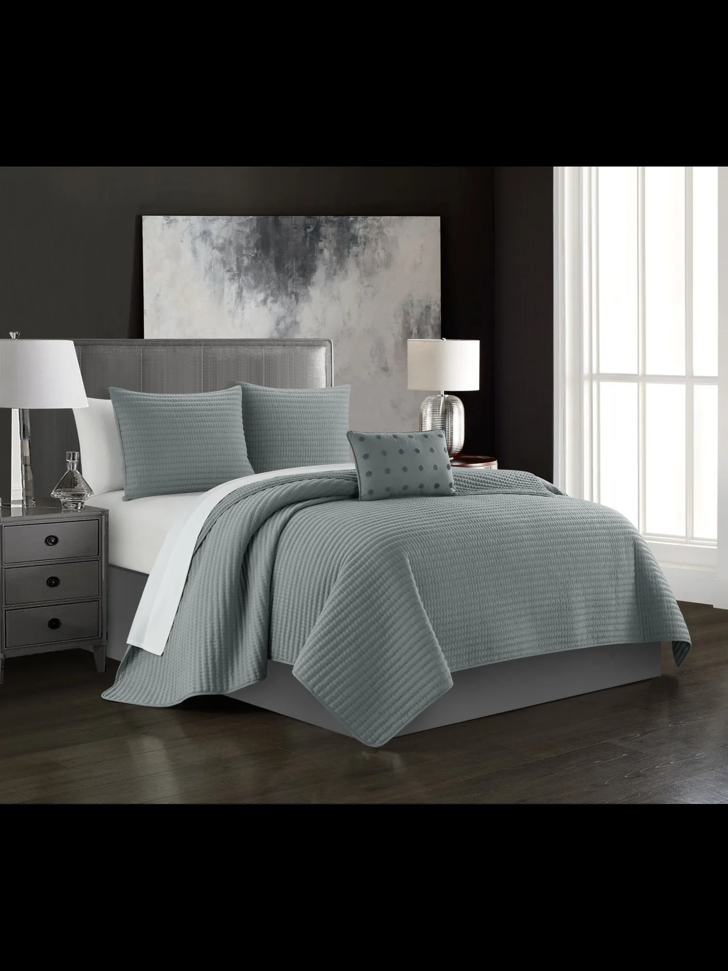 Hayden King-Size 4-Piece Quilt Set - NY&C x Chic Home