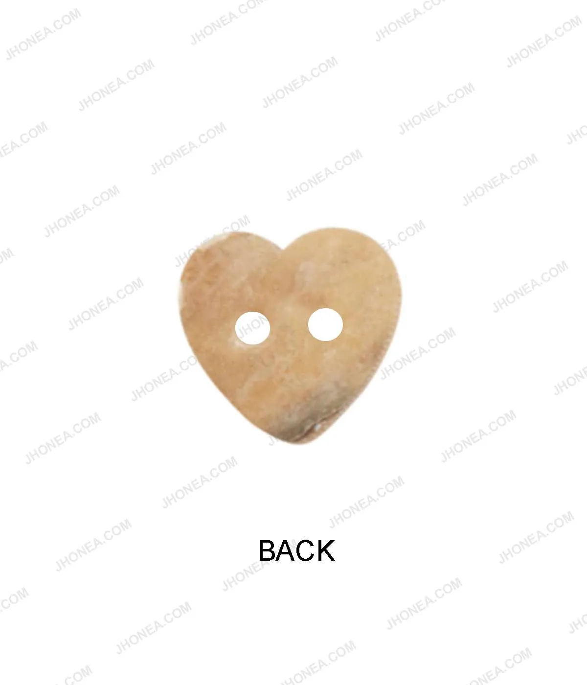 Heart Shape Iridescent Rainbow 2-Hole Natural Decorative Buttons