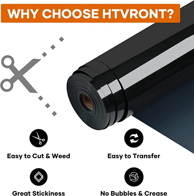 Heat Transfer Vinyl Roll - 12" x 100 Ft (2 Colors)