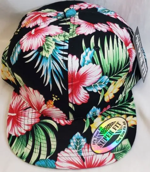 Hibiscus -- Poly Snap-Back Baseball Cap