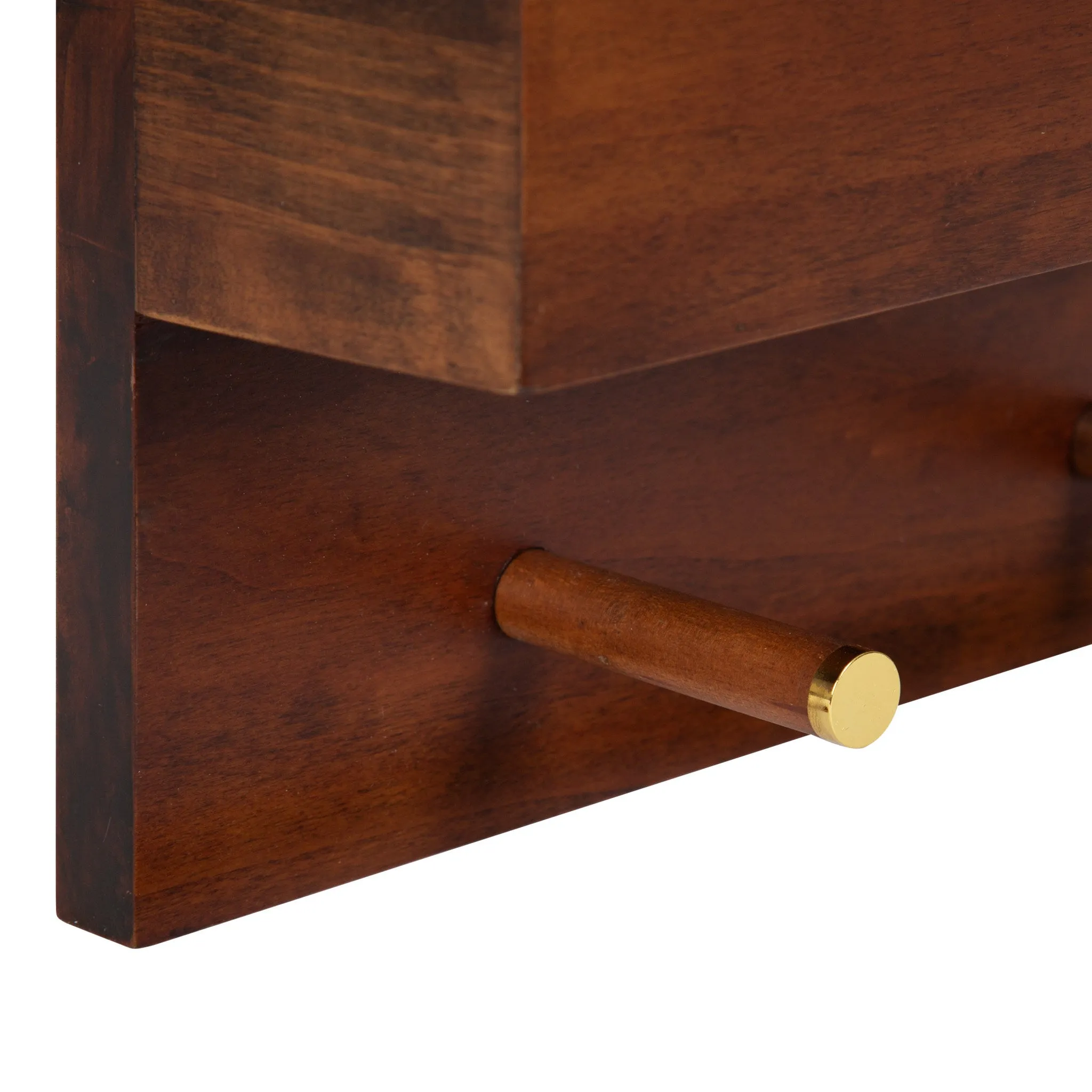 Hinter Wall Mirror with Shelf and Pegs