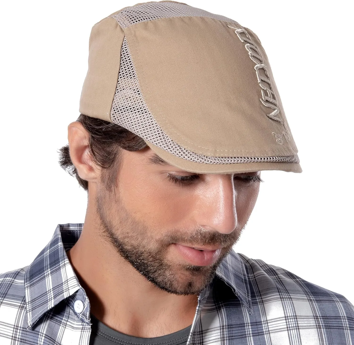 HLLMAN Cabbie Hats for Men Summer,Cotton Beret Newsboy Hat Ivy Gatsby Adjustable Flat Cap Beret for Driving