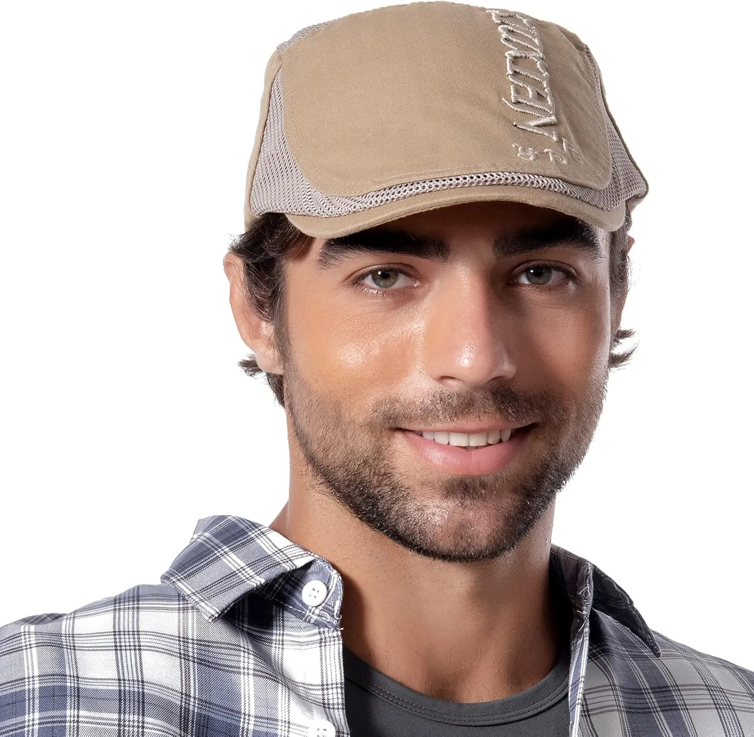 HLLMAN Cabbie Hats for Men Summer,Cotton Beret Newsboy Hat Ivy Gatsby Adjustable Flat Cap Beret for Driving
