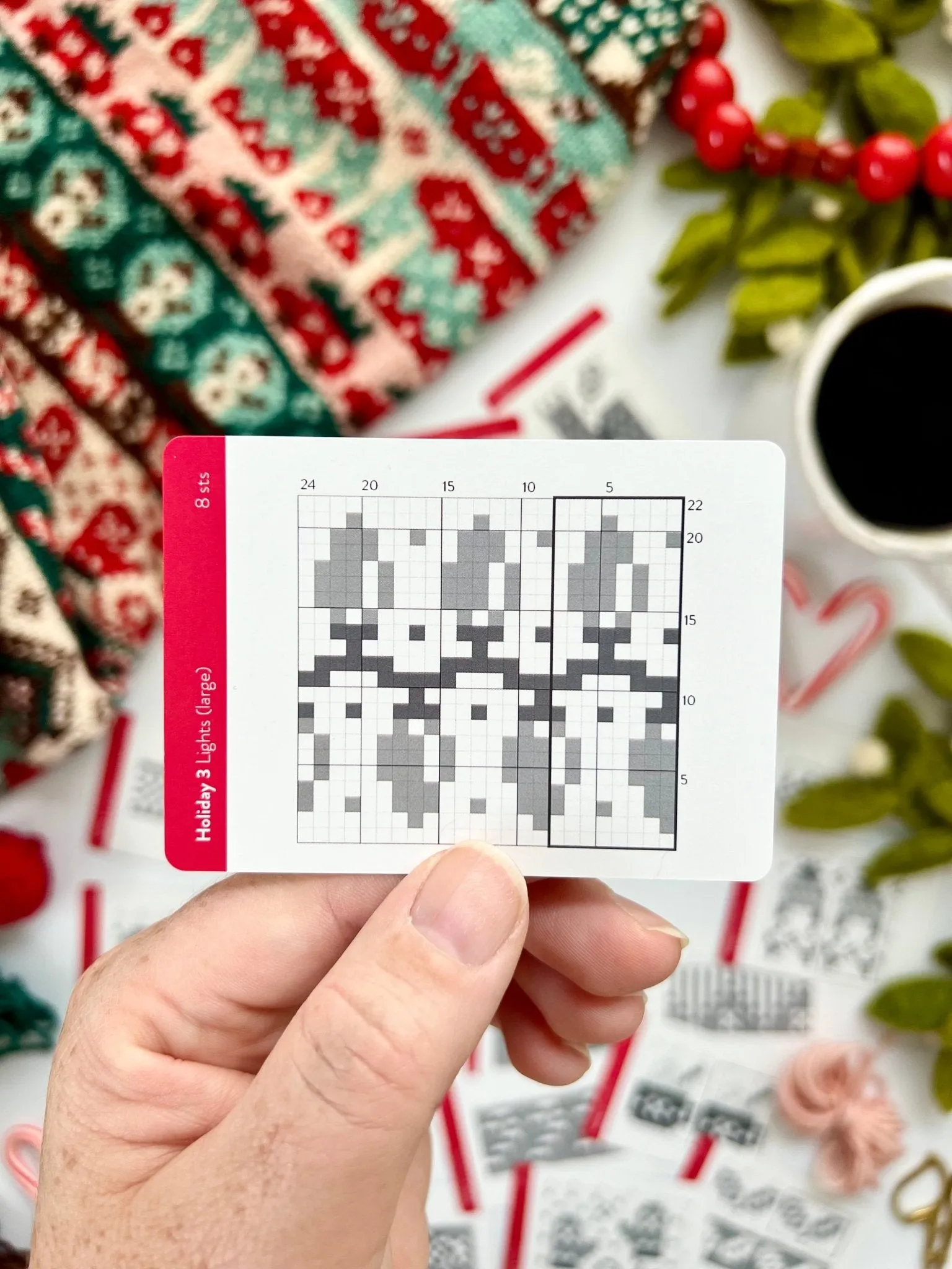Holiday 3 Doodle Deck: Knitting Chart & Stitch Dictionary cards