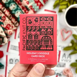 Holiday 3 Doodle Deck: Knitting Chart & Stitch Dictionary cards